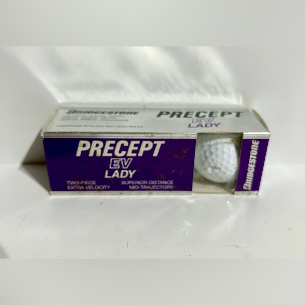 Bridgestone Precept EV Lady Golf Balls 3 Pack Original Box NOS New Old Stock VTG